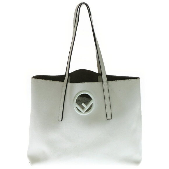 Fendi Bag Tote Leather White - Picture 1 of 5